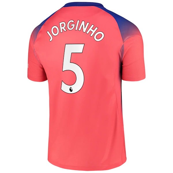 Camiseta Chelsea NO.5 Jorginho 3ª 2020-2021 Naranja